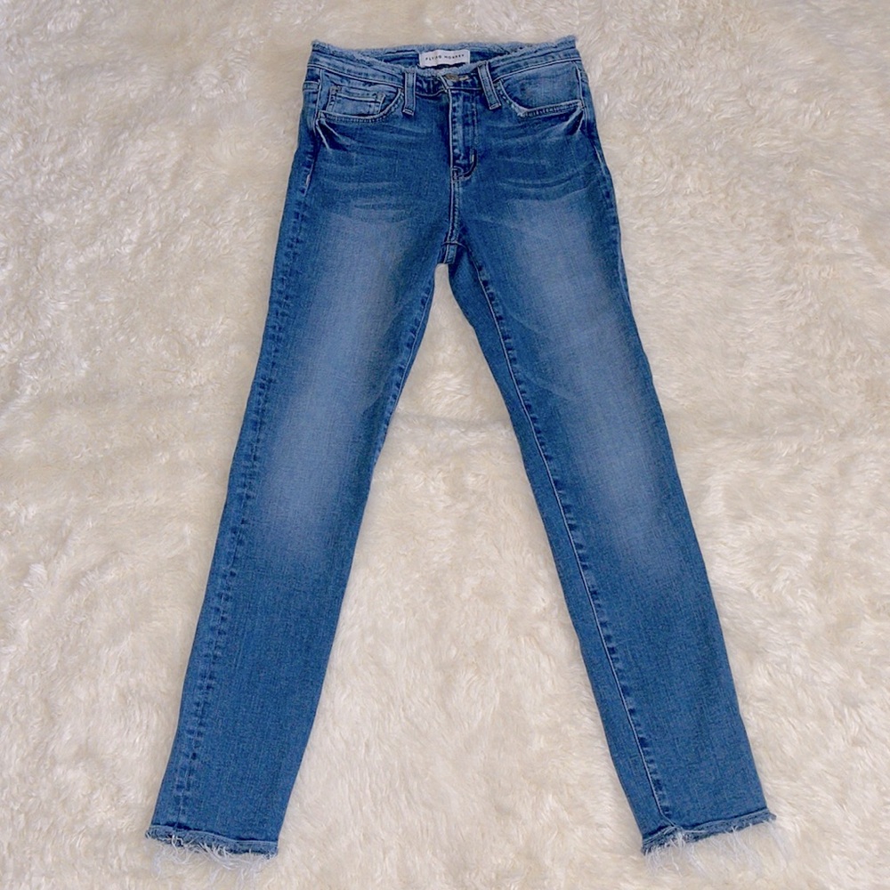 Flying Monkey light blue wash skinny jeans 25